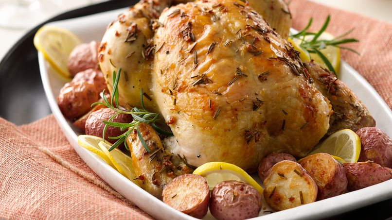 pollo asado con patatas